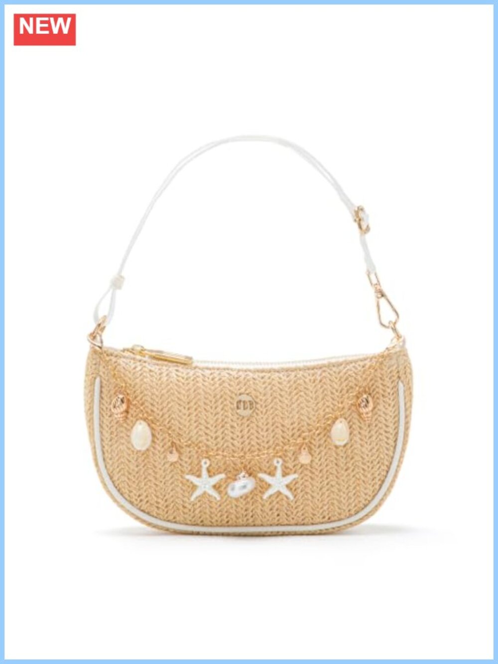Nylon Shoulder Bag Adjustable Strap Mini Clutch Crescent Purse